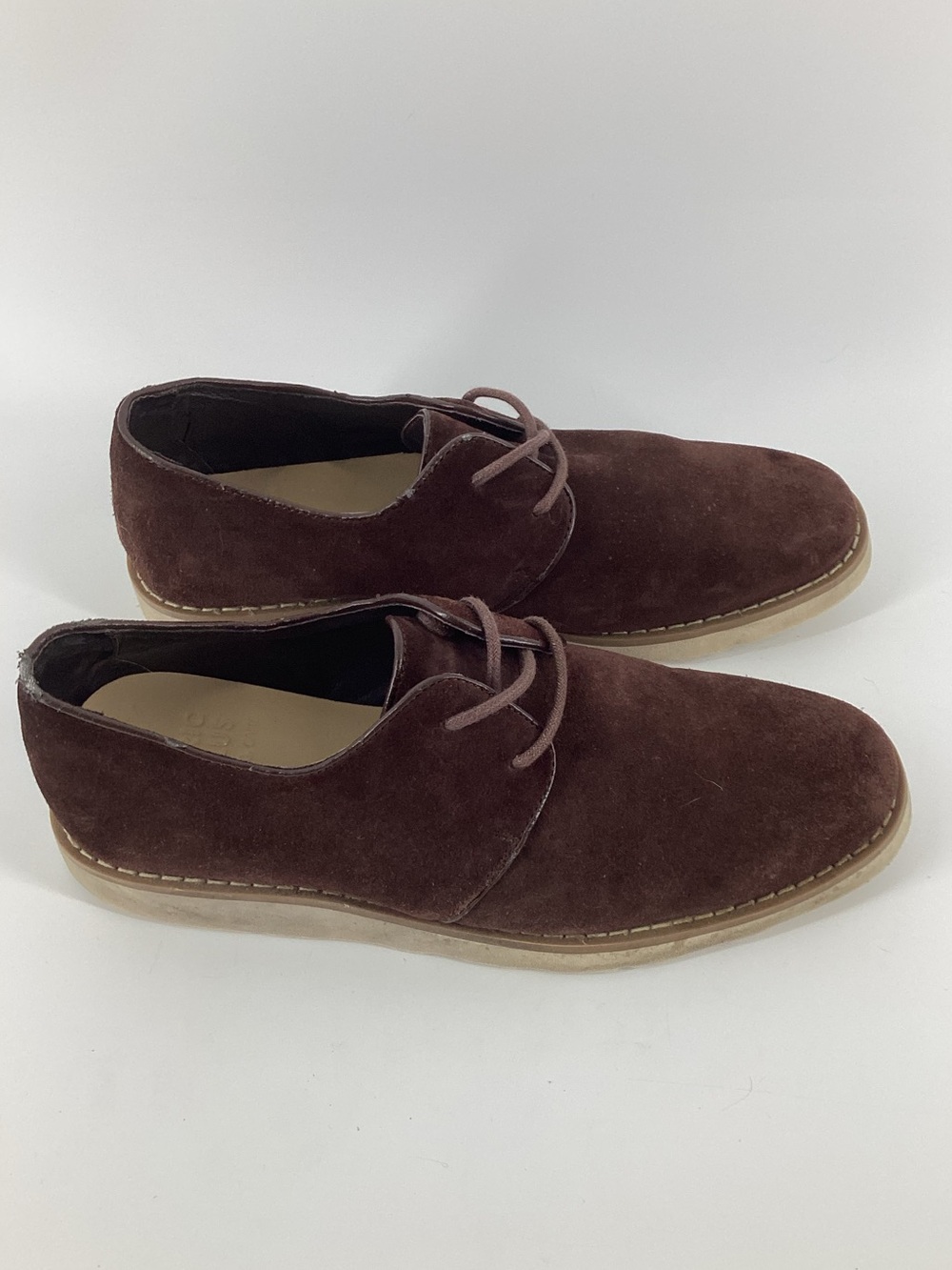 Generic Surplus Suede Derby Shoes in Dark Brown